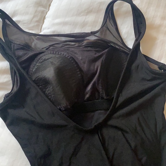 Swim Black And Gold Mesh One Piece Swimsuit Poshmark